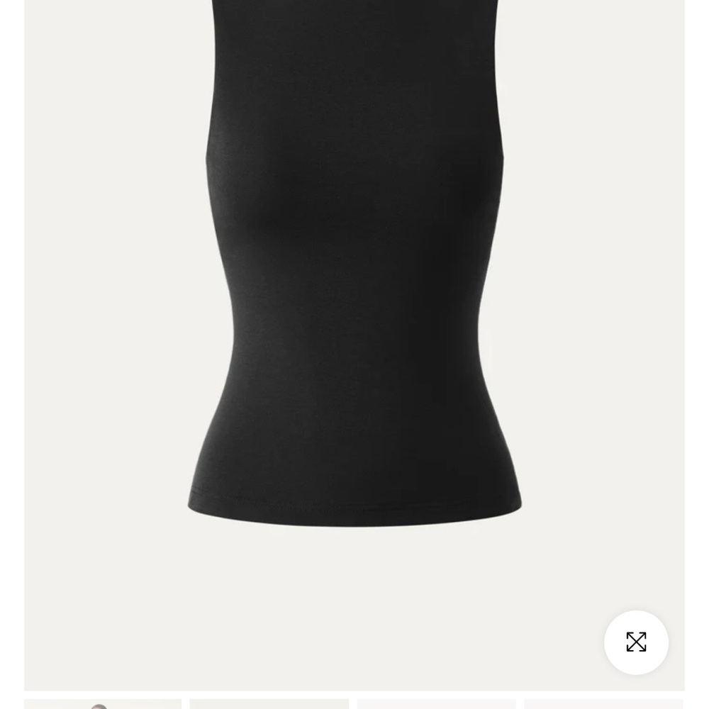 Black Sleeveless Women's Top